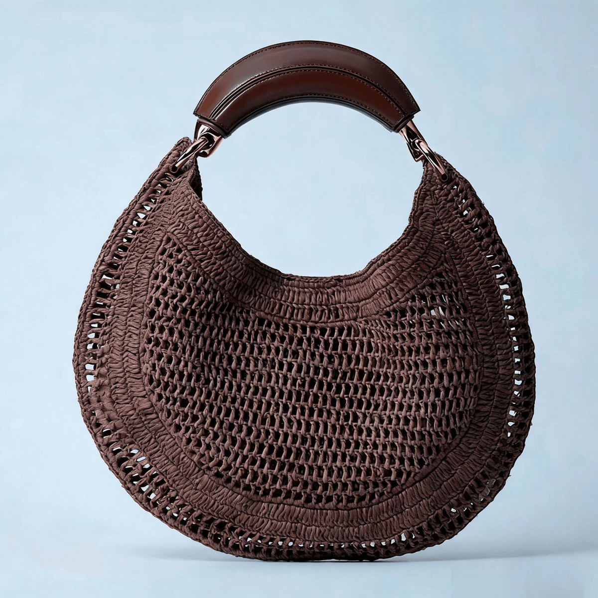 Bianca Crescent Woven Bag