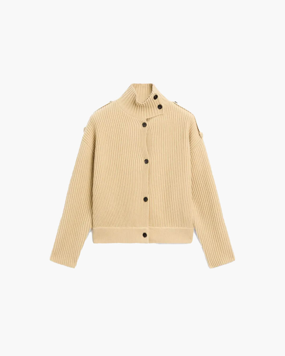 Sandra Strikket cardigan med ståkrave