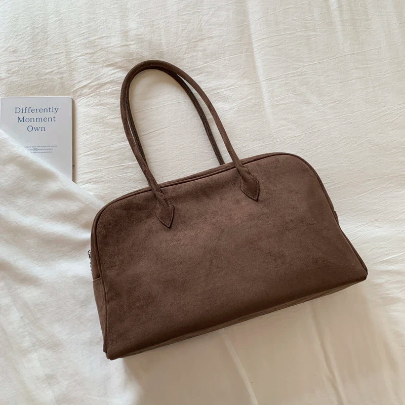 Sandra tote-taske i ruskind