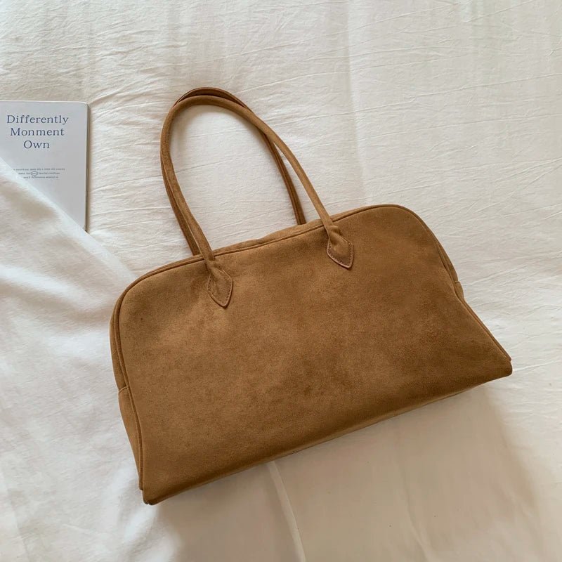 Sandra tote-taske i ruskind