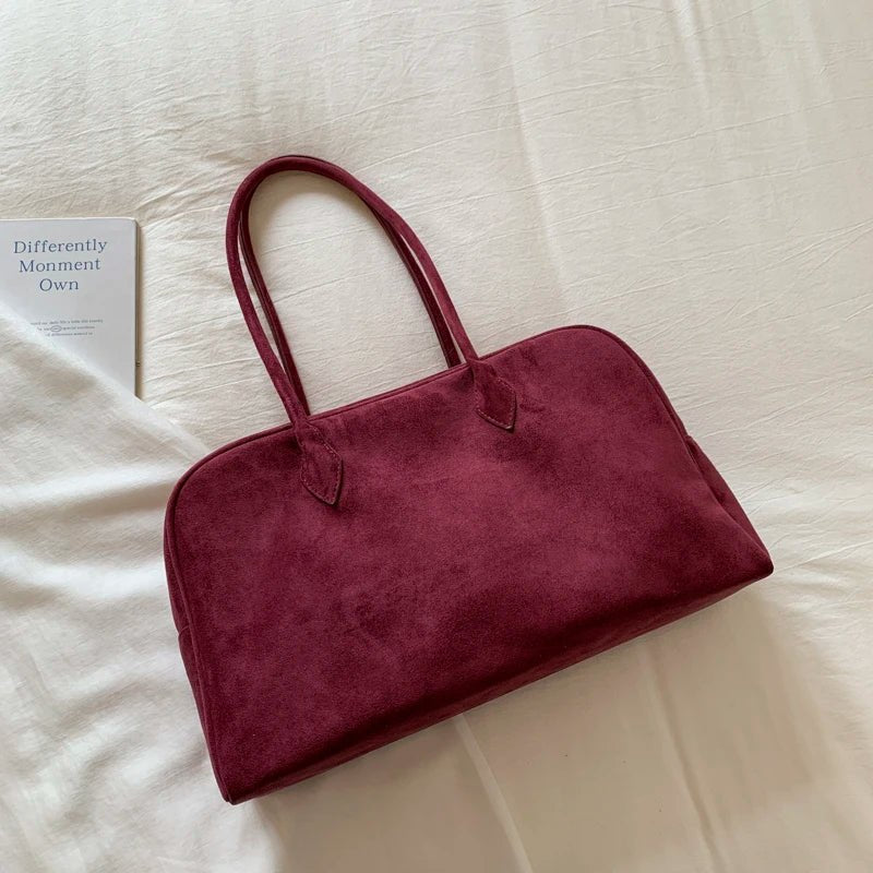 Sandra tote-taske i ruskind