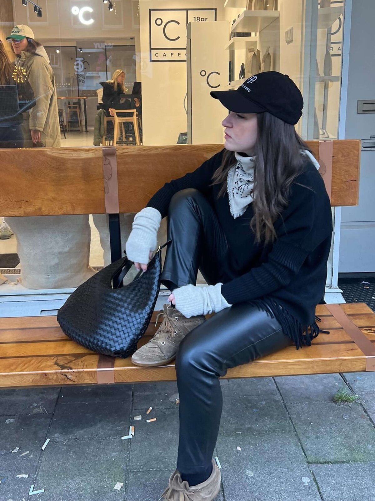 Scarlett-flettet shopper