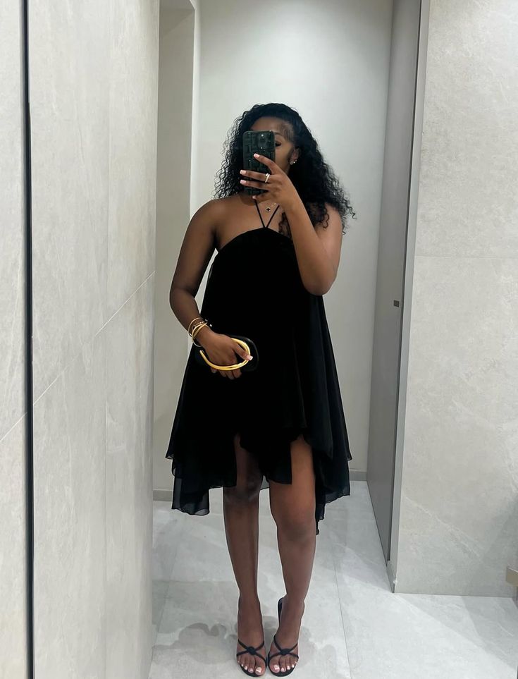 Sienna Backless Halter Mini Dress