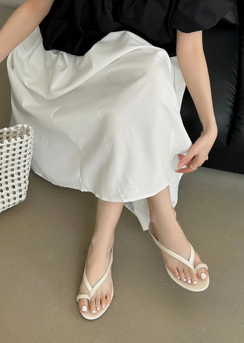 Sophia flade slippers med tårem