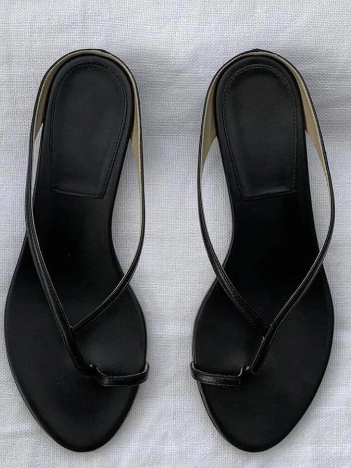 Sophia flade slippers med tårem