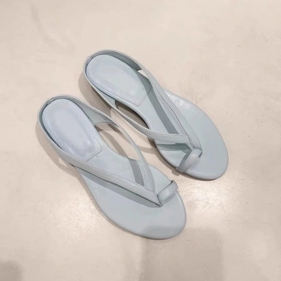 Sophia flade slippers med tårem