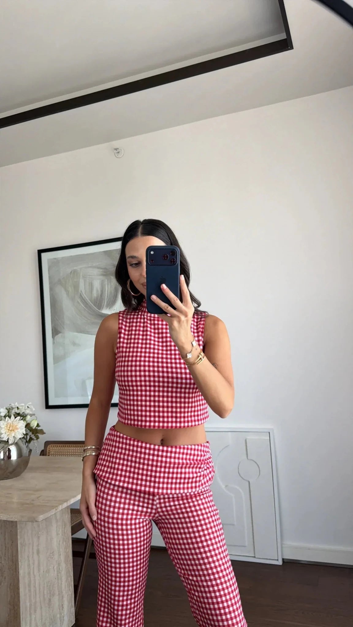 Sophia ternet co-ordsæt med croptop