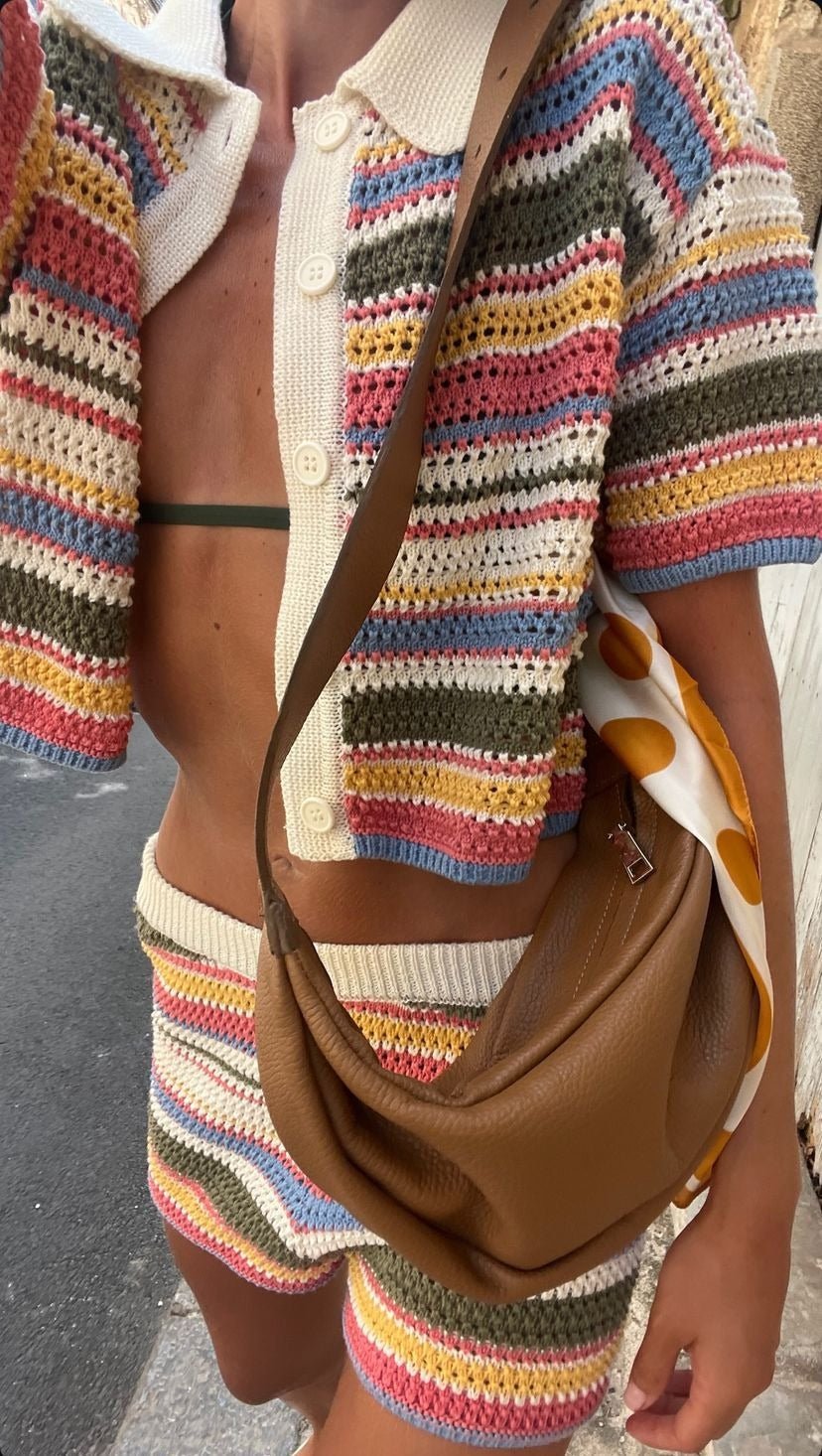 Sophie Striped Crochet Co-ord Set