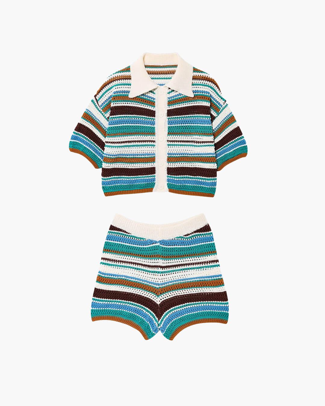 Sophie Striped Crochet Co-ord Set