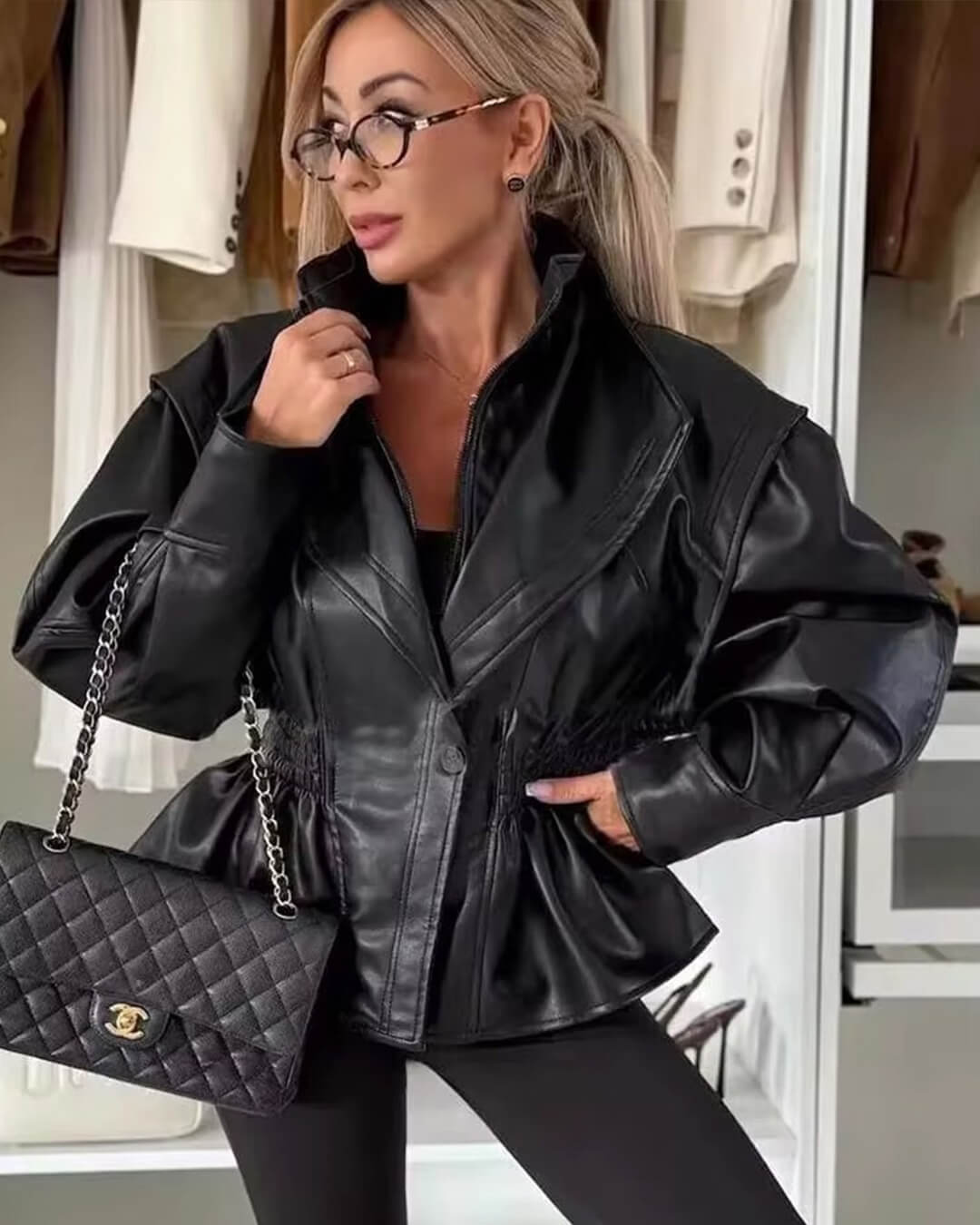 Stephanie læderjakke