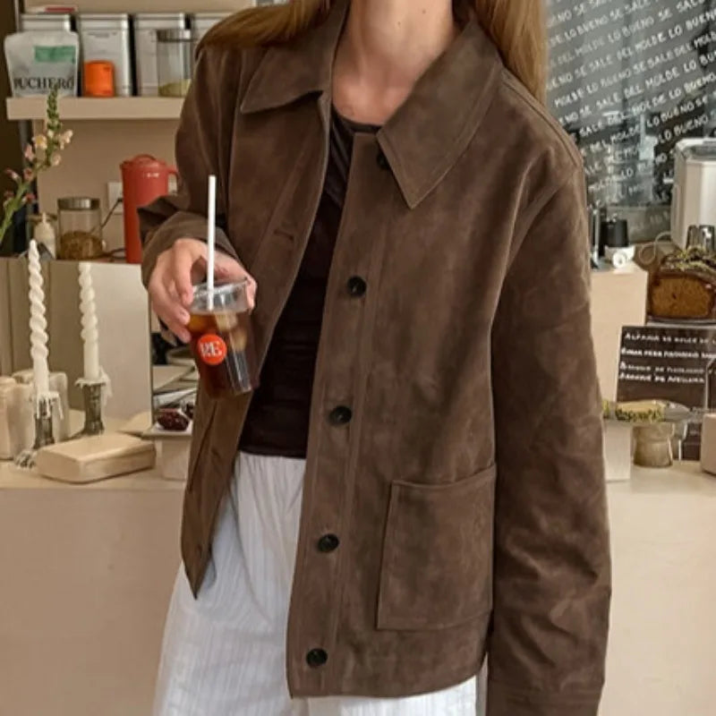 Oversized ruskindsjakke