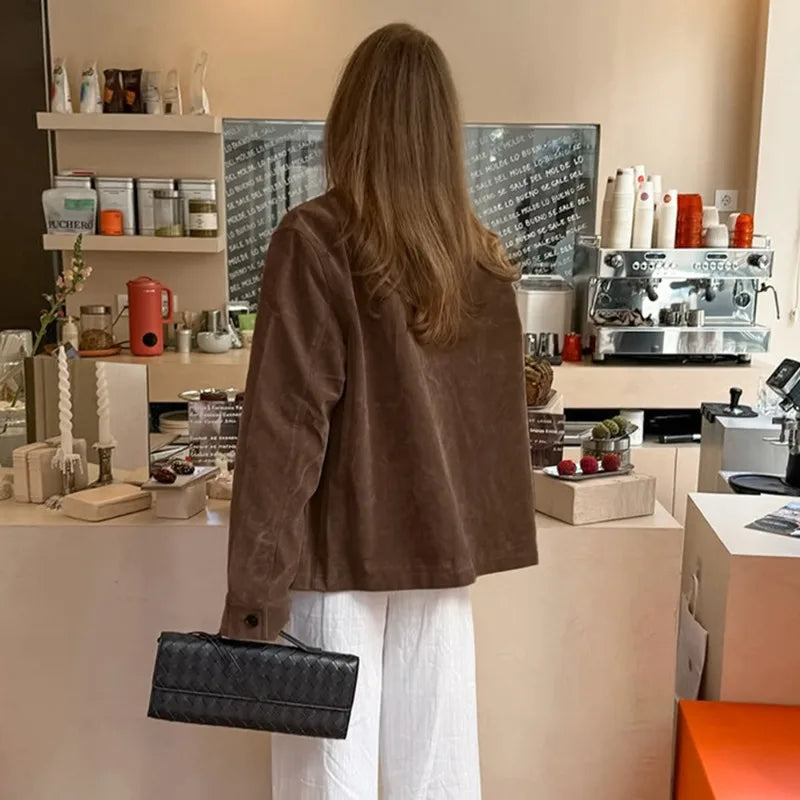 Oversized ruskindsjakke