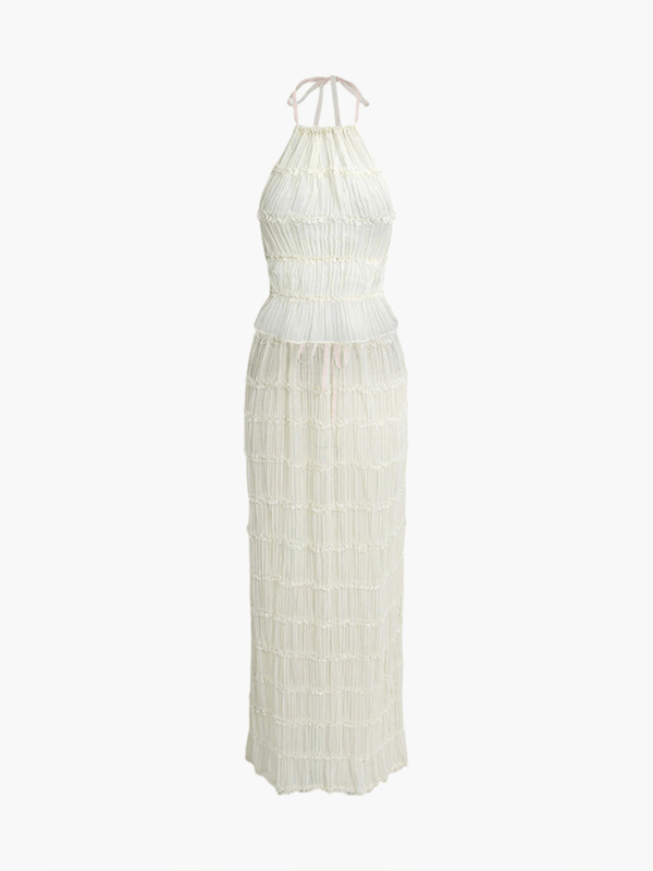 Valerie-sæt i to dele med flæsedetaljer