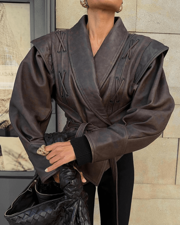 Veronica Faux Leather Jacket