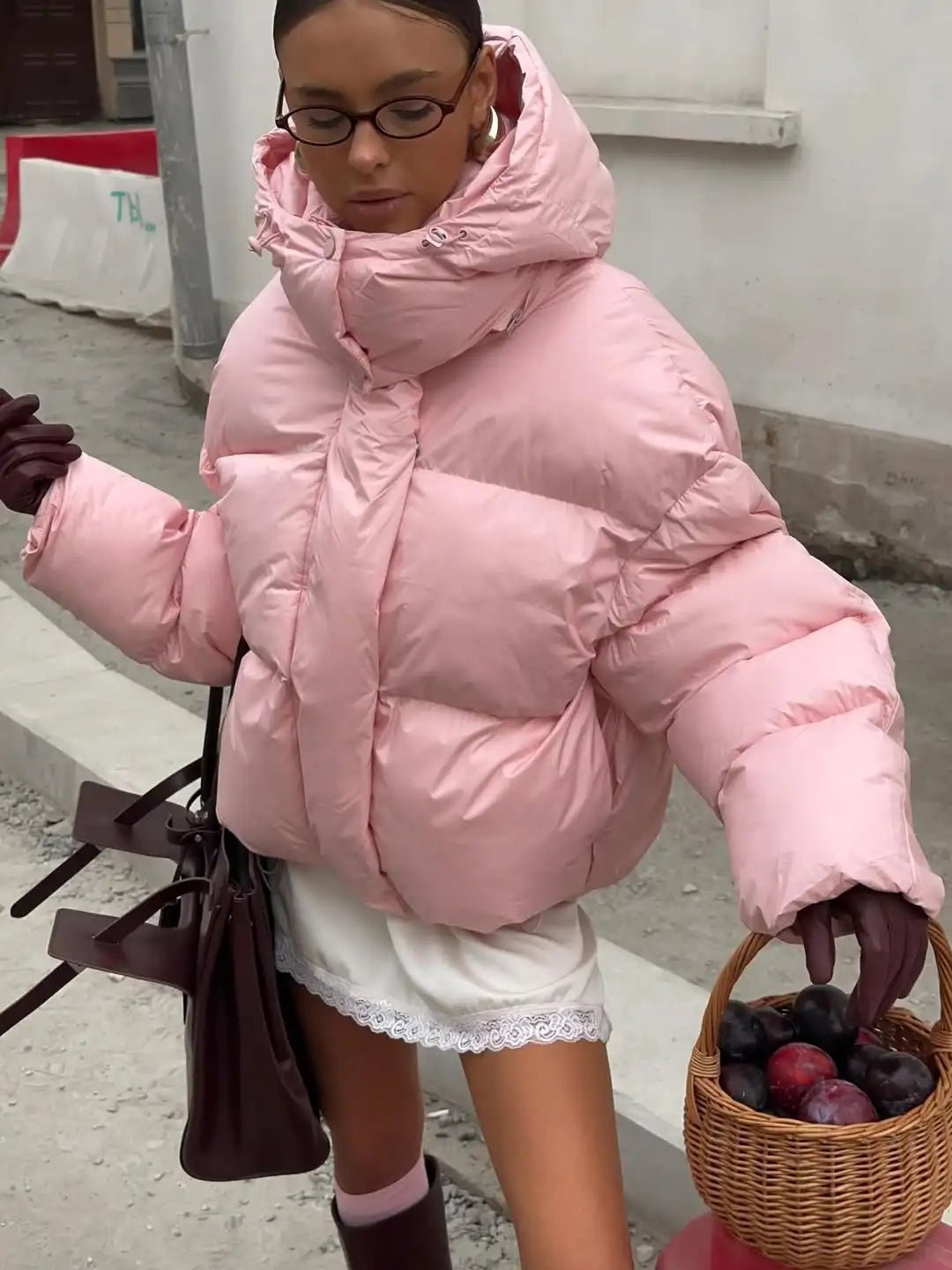 Vina dunjakke med hætte