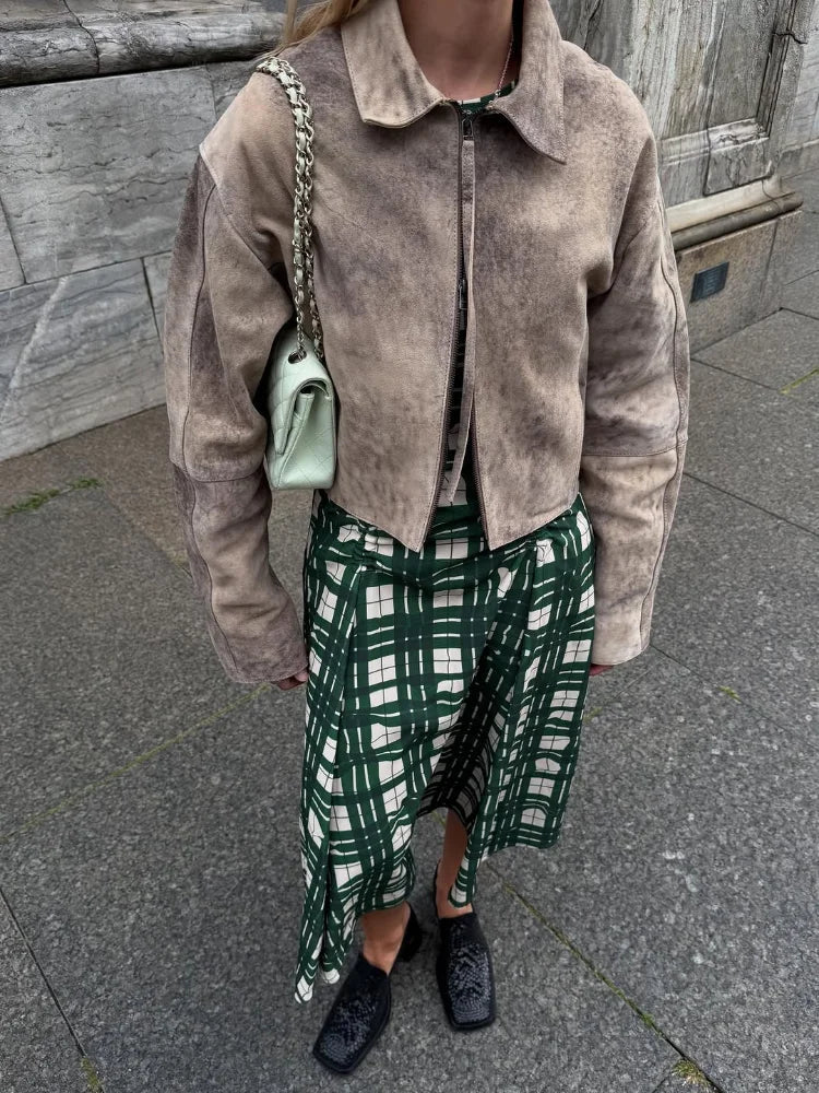 Ziva bomberjakke med tie-dye